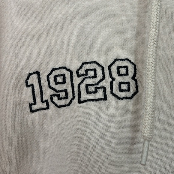 Women’s Mickey Mouse Full Zip Hoodie Sweatshirt, Ivory, XL - Picture 4 of 8